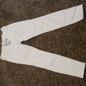 White Abercrombie & Fitch Harper super skinny jeans
